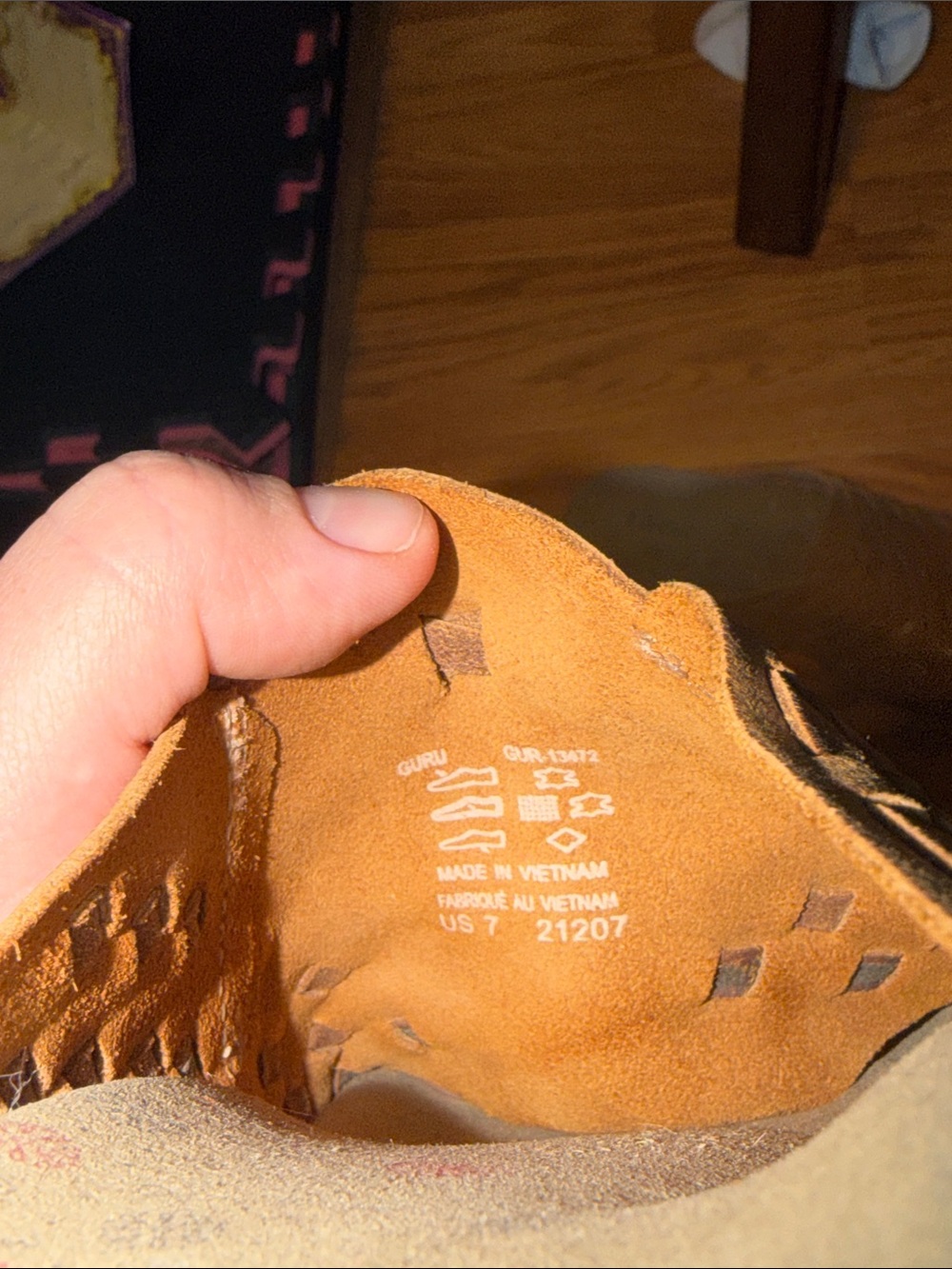 Taos Guru Honey Brown Woven Leather Cushioned Slide Arch Support Sandals 7 - Picture 4 of 4